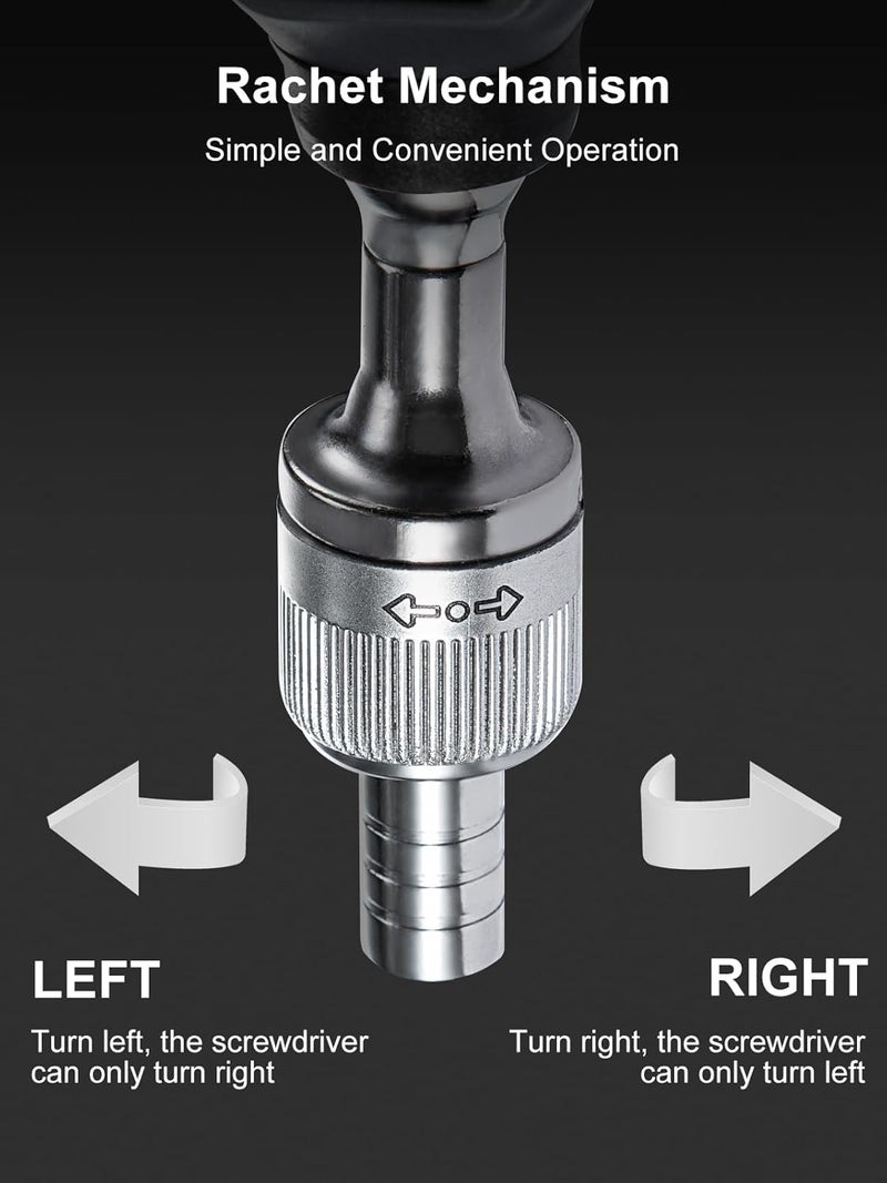 GROWNEER Upgraded Digital Torque Screwdriver, 3.5-70.8 In-lbs/0.4-8 Nm, 1/4'' Drive Inch Pound Rachet Torque Screwdriver Electrician with Buzzer & LED Indicator, Torque Wrench Screwdriver Set - Image 3